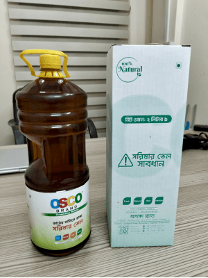 কাঠের ঘানিতে ভাঙা মাঘি সরিষার তেল ২ লিটার – Cold-Pressed Mustard Oil 2L
