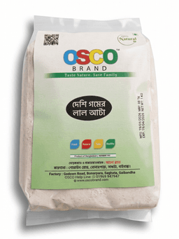 Desi Wheat Flour lal atta (দেশি গমের লাল আটা)-1kg OSCO Brand
