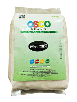 Desi Wheat Flour lal atta (দেশি গমের লাল আটা)-1kg OSCO Brand
